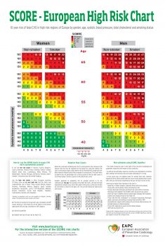 Cardiovascular Risk Score Chart